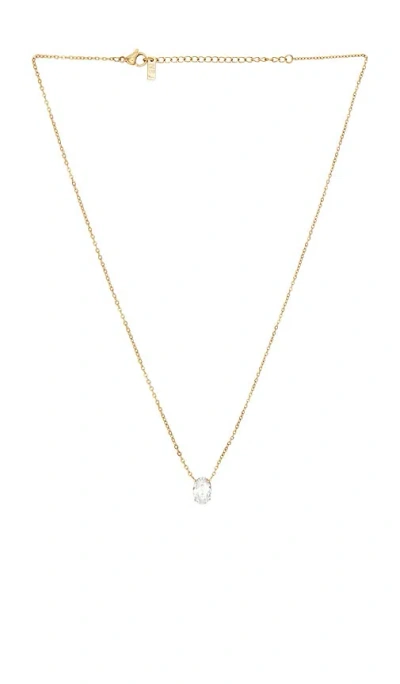 Natalie B Jewelry Evan Solitaire Necklace In Gold