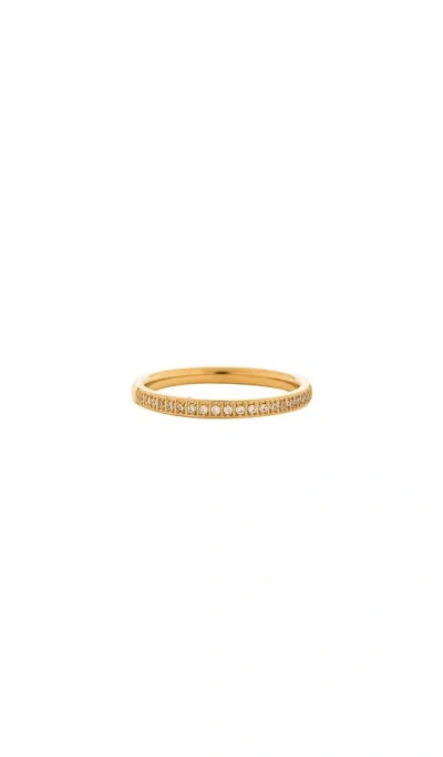 Natalie B Jewelry Kain Cz Stacking Ring In Gold