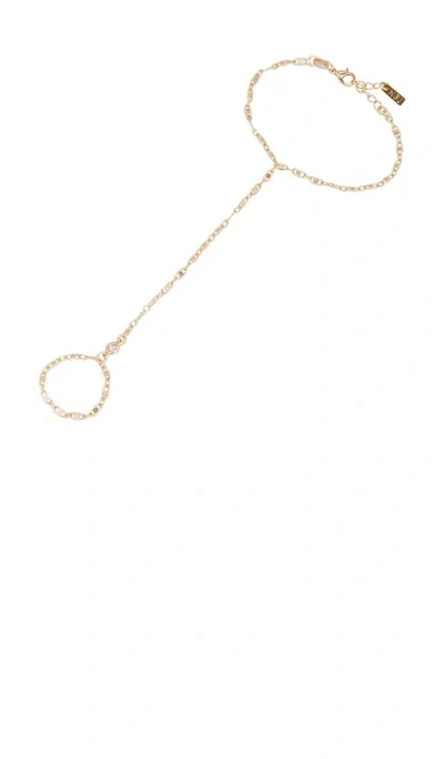 Natalie B Jewelry Kinna Hand Chain In Gold