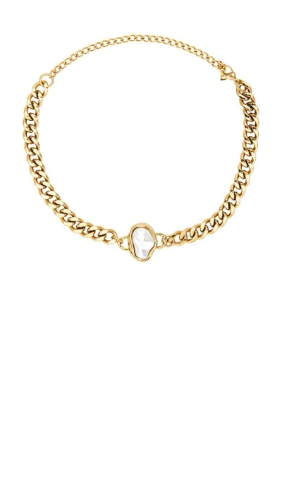 Natalie B Jewelry Limor Pearl Choker In Gold