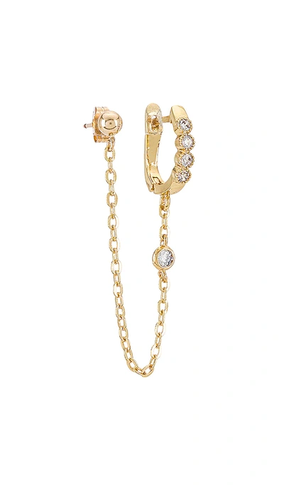 Natalie B Jewelry Lolo Huggie In Gold