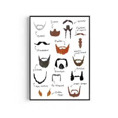 Natalie Cass Art Beard Art Print - A2