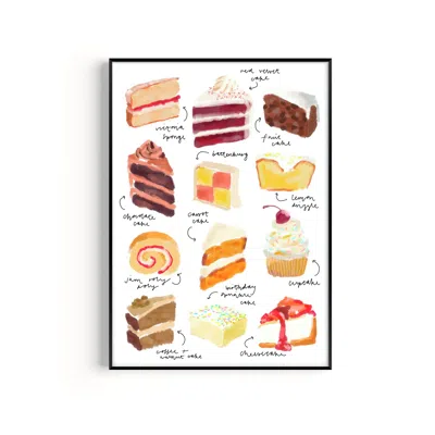 Natalie Cass Art Cake Hand Painted Art Print - A3