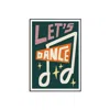 Natalie Cass Art Green Lets Dance Art Print - A3 In Green