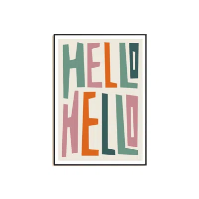 Natalie Cass Art Hello Hello Typography Art Print - A2