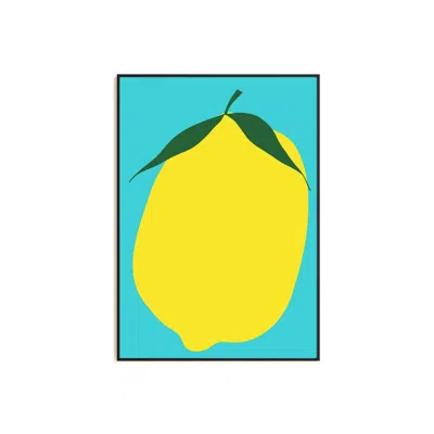 Natalie Cass Art Lemon Art Print - A2 In Yellow