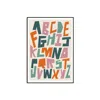 Natalie Cass Art Neutrals Alphabet Art Print - A3