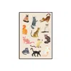 Natalie Cass Art Neutrals Cat Art Print - A2