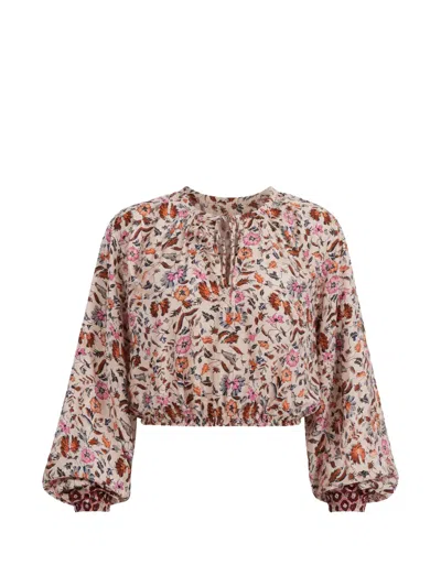 Natalie Martin Amelia Floral-print Top In Multi