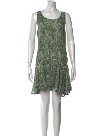 Pre-owned Natalie Martin Barneys New York Mini Dress In Green