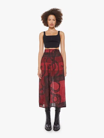 Natalie Martin Bella Skirt Ament Snake Oxblood In Multi