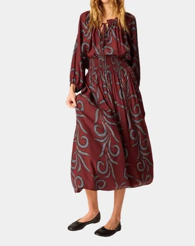 Natalie Martin Bella Skirt In Feather Bordeaux In Multi