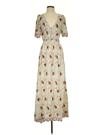Pre-owned Natalie Martin Casual Dress In White