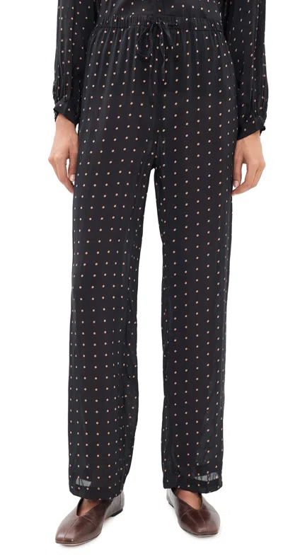 Natalie Martin Collection Jamie Pants Petite Polka Dot Black & Tan