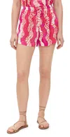 Natalie Martin Collection Jasper Shorts Coral Wave Fuchsia In Coral Wave Fuchsia