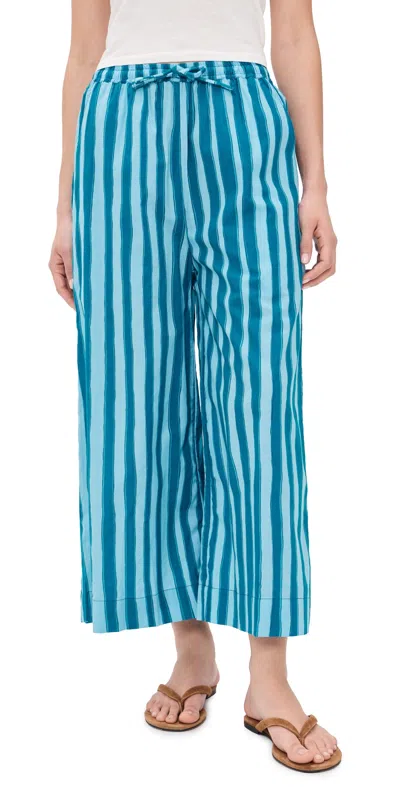 Natalie Martin Collection Lauren Pants Batik Stripe Pool