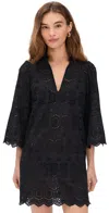 Natalie Martin Collection Maria Dress Medallion Embroidery Black In Medallion Embroidery Black