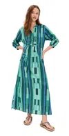 Natalie Martin Collection Sammie Maxi Dress Sea Glass Cotton Green In Sea Glass Cotton Green