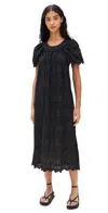 Natalie Martin Collection Sienna Dress Medallion Embroidery Black In Medallion Embroidery Black