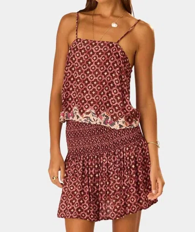 Natalie Martin Fern Camisole In Mosaic Spice In Brown
