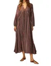 Natalie Martin Fiore Maxi Dress In Paisley Stripe Heather In Multi