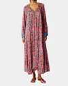 Natalie Martin Fiore Maxi Dress In Rose Bandana In Pink