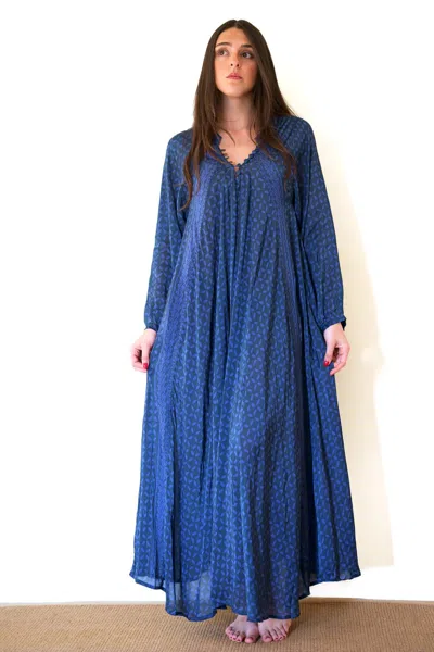 Natalie Martin Fiore Maxi Dress In Sand Dollar Ocean In Multi
