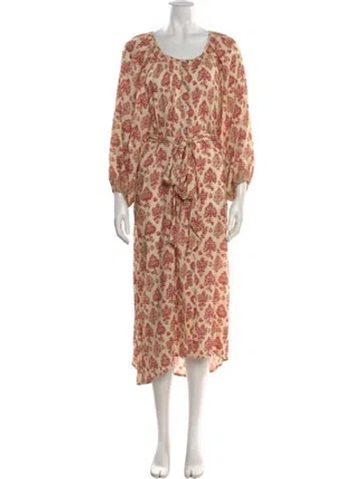 Pre-owned Natalie Martin Floral Print Long Dress
