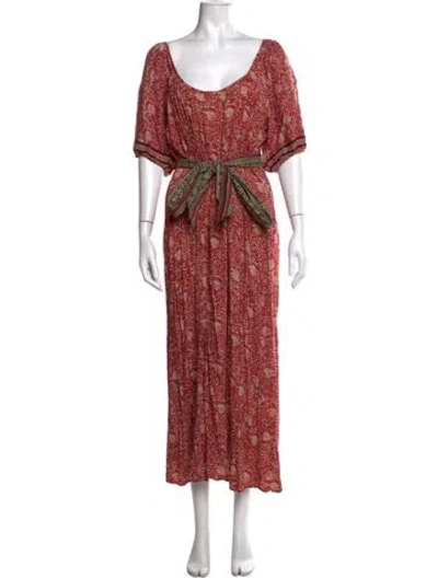 Pre-owned Natalie Martin Floral Print Long Dress