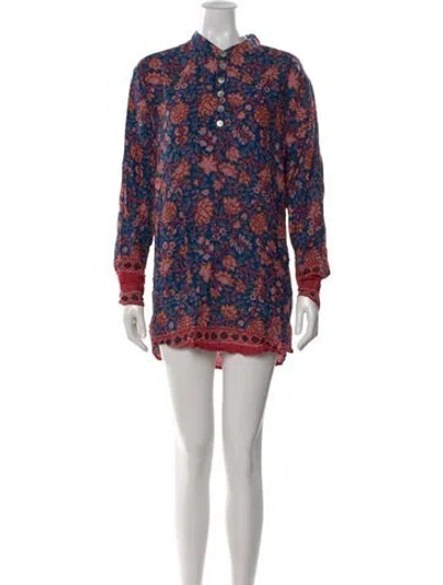 Pre-owned Natalie Martin Floral Print Mini Dress W/ Tags In Multi