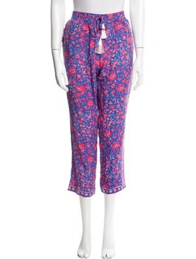 Pre-owned Natalie Martin Floral Print Pajamas In Blue