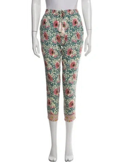 Pre-owned Natalie Martin Floral Print Skinny Leg Pants In Multi
