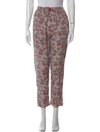 Pre-owned Natalie Martin Floral Print Wide Leg Pants In Multi