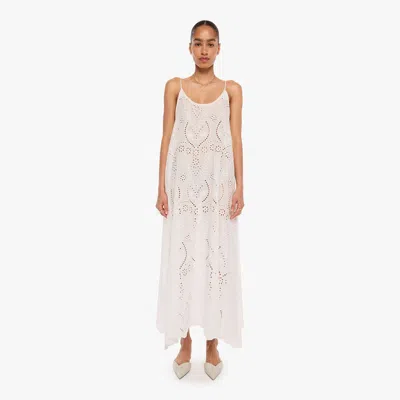 Natalie Martin Heather Maxi Athena Embroidery Salt Skirt In White
