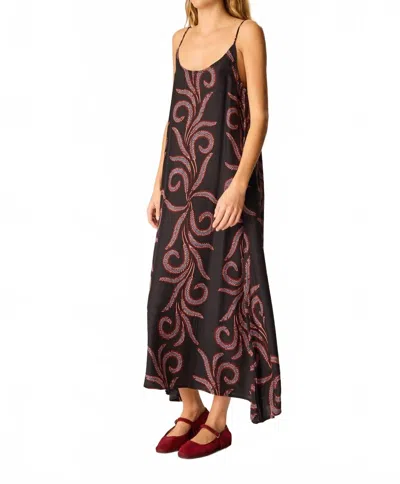 Natalie Martin Heather Maxi Dress In Black In Brown