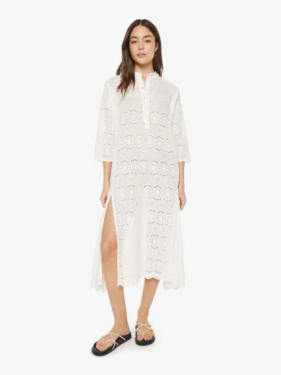 Natalie Martin Isobel Dress Medallion Embroidery Salt In Multi