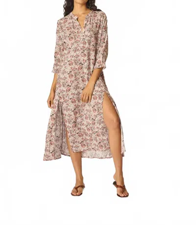Natalie Martin Isobel Maxi Dress In Heirloom Rose In Animal Print