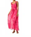 Natalie Martin Jasmine Silk Maxi Dress In Sea Glass Pink In Pink