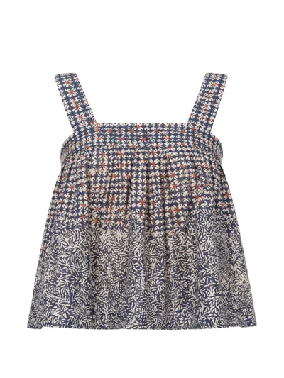 Natalie Martin Jasmine Spaghetti Straps Blouse In Multi