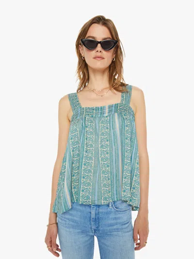 Natalie Martin Jasmine Top Paisley Stripe Pool In Teal