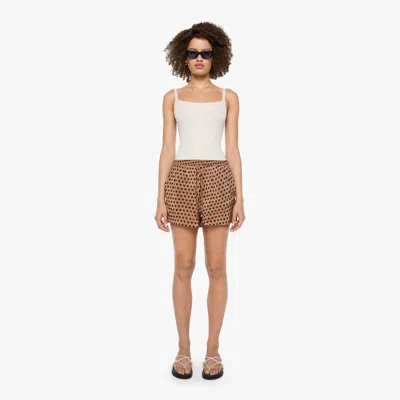 Natalie Martin Jasper Shorts Grande Polka Dot & Tan In Black