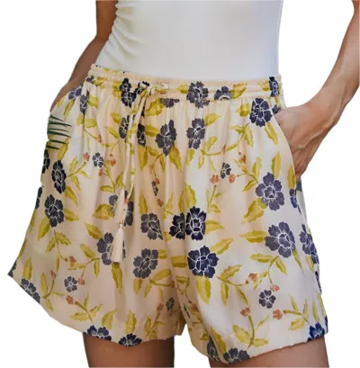 Natalie Martin Jasper Shorts In Prairie Indigo In Multi