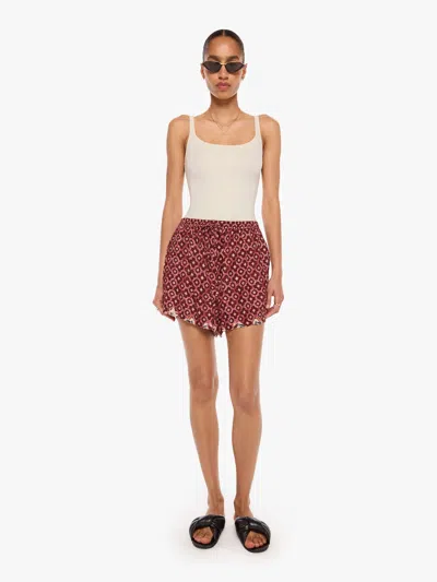 Natalie Martin Jasper Shorts Mosaic Spice In Red