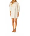 Natalie Martin Lisa Mini Dress In Geranium Milk In White