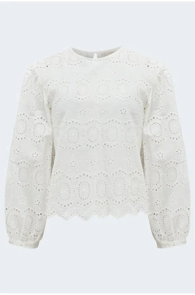 Natalie Martin Lisa Top In Medallion Salt In White