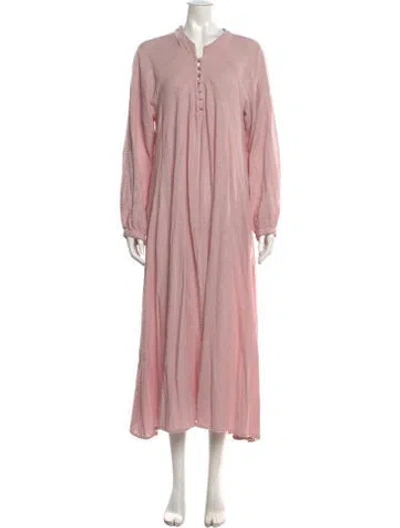 Pre-owned Natalie Martin Long Dress In Pink