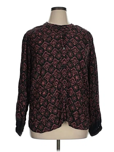 Pre-owned Natalie Martin Long Sleeve Blouse In Black