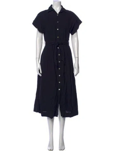 Pre-owned Natalie Martin Midi Length Dress In Black