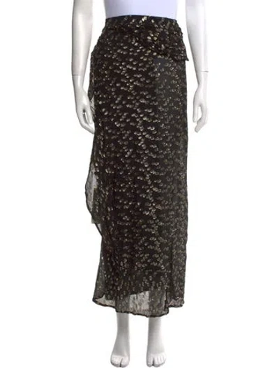 Pre-owned Natalie Martin Midi Length Skirt W/ Tags In Black