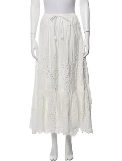 Pre-owned Natalie Martin Midi Length Skirt W/ Tags In White